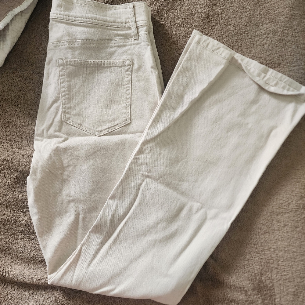 Palmer Wide Leg Crop Pants in Twill